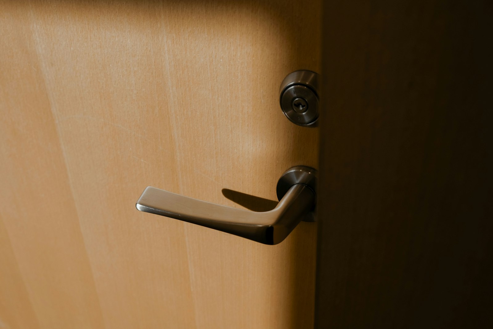 Modern door lock and handle hardware